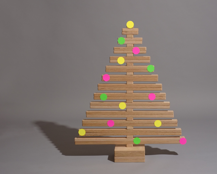 Christmas Tree Styling Colored Spots