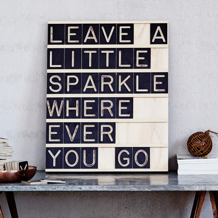Leave a little Sparkle Wherever you Go - Message Me Board, available One Two Tree Designs