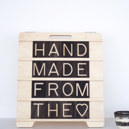 Mini Sandwich Wooden Message Board, available at One Two Tree Designs.