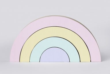 Wooden Rainbow Set in Pastel from One Two Tree