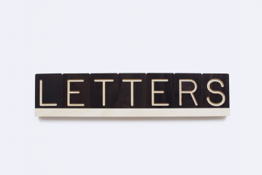 Wooden Sliding Letter Board