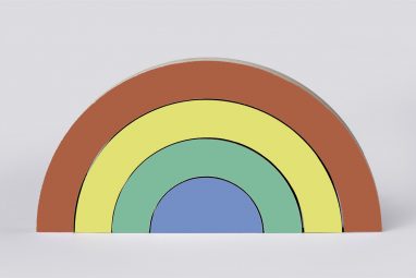 Wooden Rainbow Stacker Set - By One Two Tree Designs